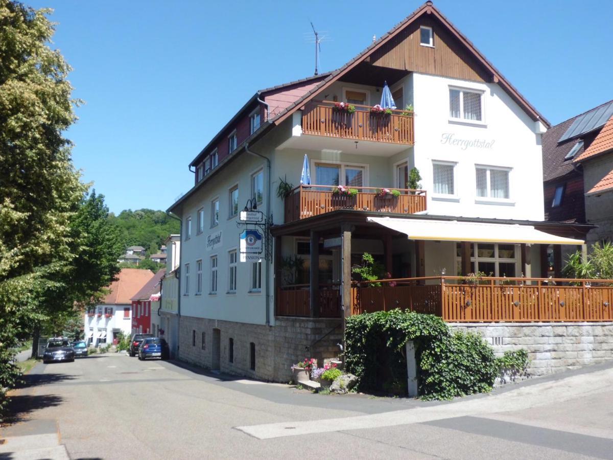 Restaurant - Pension Herrgottstal Creglingen Exteriör bild