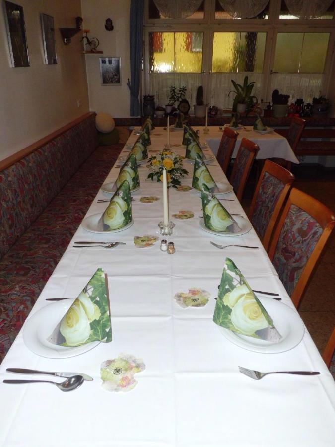 Restaurant - Pension Herrgottstal Creglingen Exteriör bild